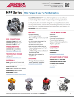 MPF SERIES: ANSI 3-WAY FULL PORT BALL VALVES